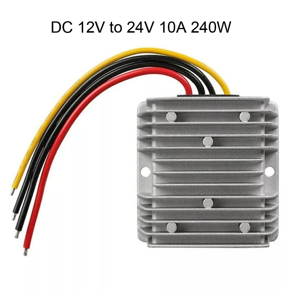 Waterproof DC 12V to 24V 10A Power Booster Voltage Converter Module