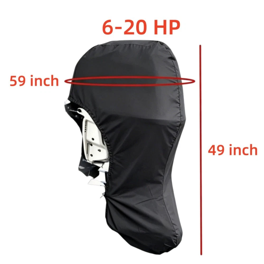 Heavy-Duty Engine Cover for Suzuki 6 9.9 15 20 HP Outboard Motor (N/A)