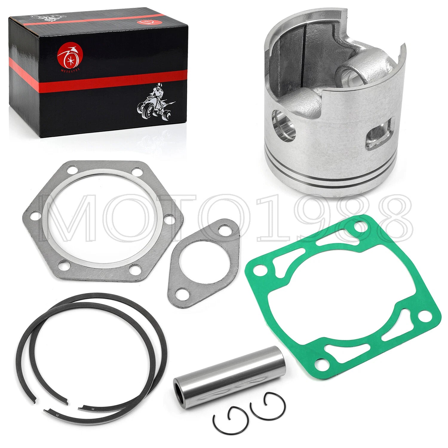 Piston & Ring Gasket for EZGO 2 Cycle 244cc EC25-2PG (1976–1988)