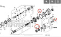 Lower Unit Oil Seal Kit 91252-ZY3-003 91351-ZY3-003 for Honda BF75D/90D (1995–2005)