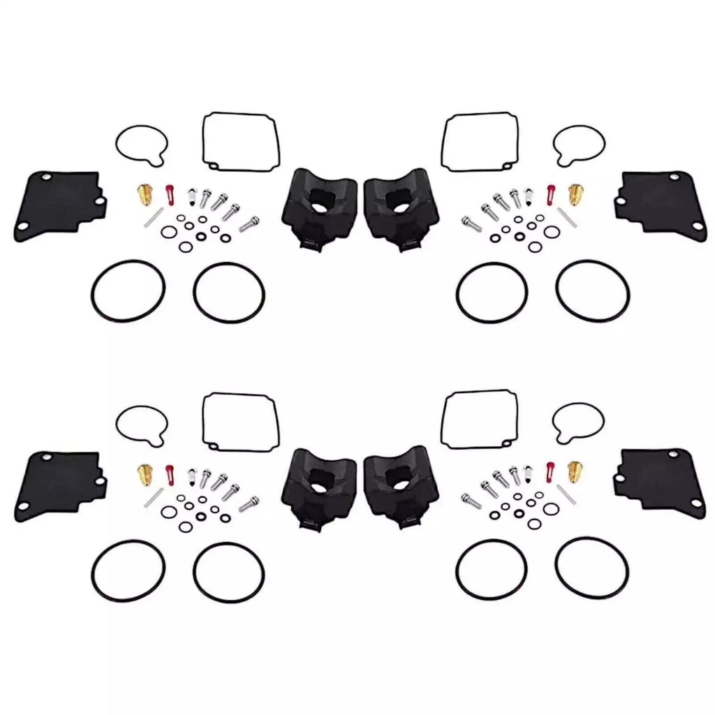 Set of 4 Carburetor Kits for Yamaha F75-100HP 4-Stroke (Fits 804346T, 67F-W0093-00)