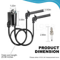 Set of 2 Ignition Coil & Spark Plug for Honda Magna 750 VF750CD (1995–1996)