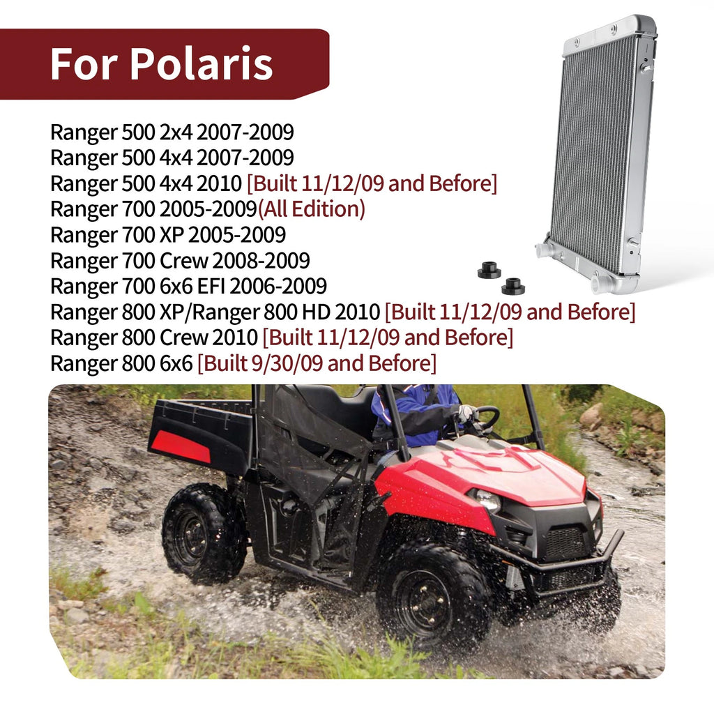Aluminium Radiator for Polaris Ranger 700 6x6 EFI (2006–2009) 1240286 1240211