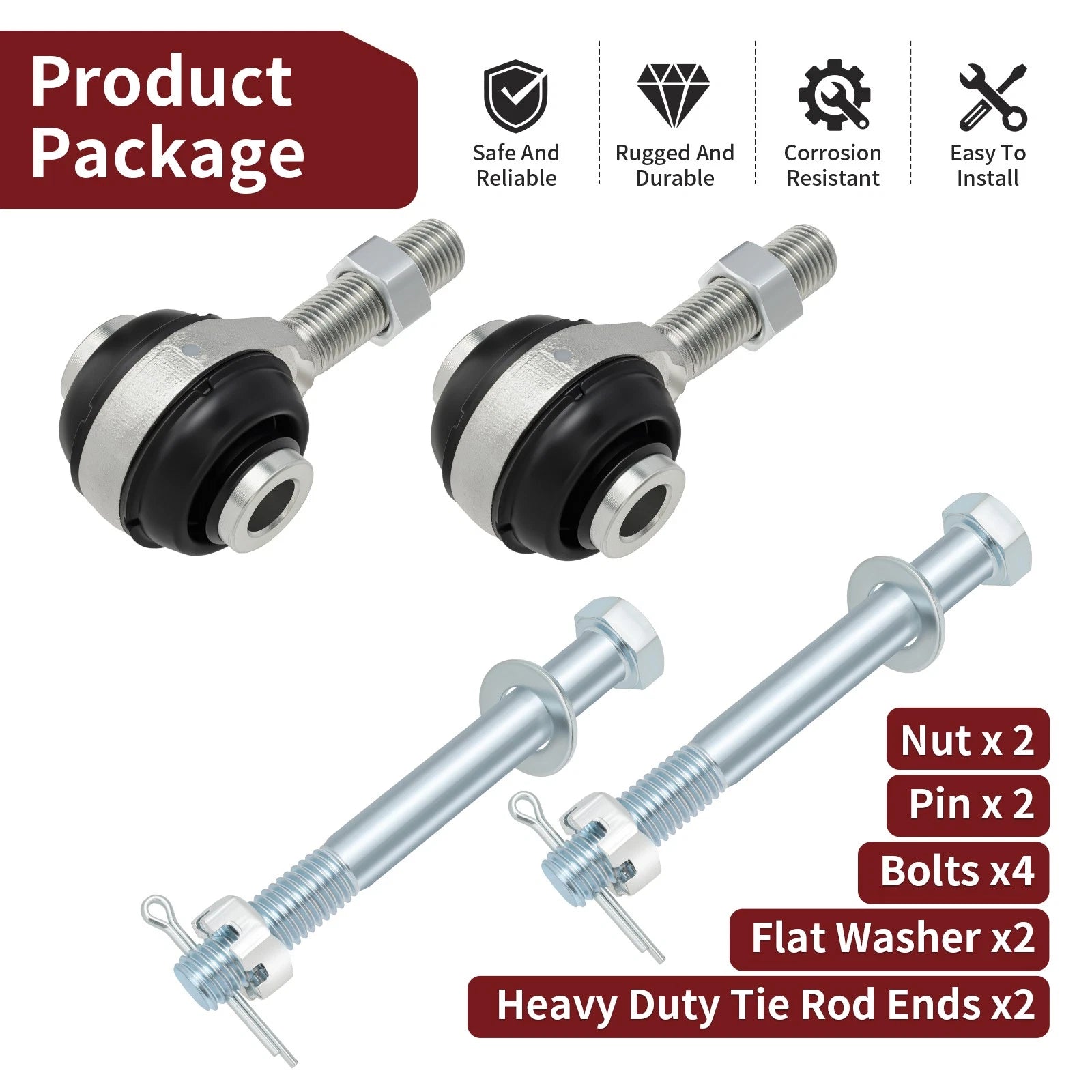 Tie Rod Ends Kit for Can-Am Maverick 1000R / Max 1000R (2013–2018)