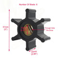 Impeller for Yanmar 2GM20, 3GM30, 3YM20 (128990-42200, X08810B-01) w/Oring