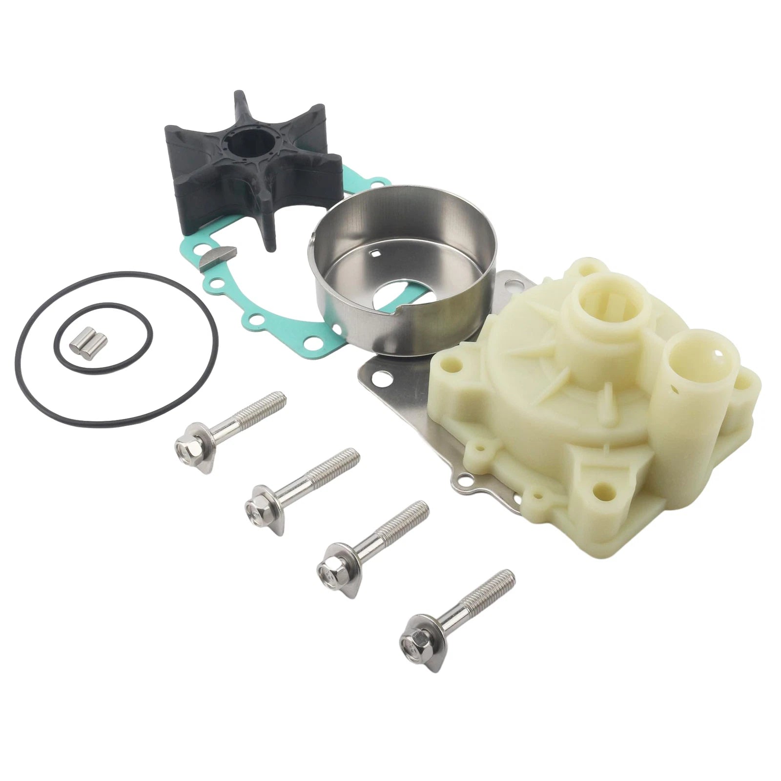 Water Pump Impeller Repair Kit for Yamaha Outboard (6N6-W0078-01, 6N6-W0078-02-00)