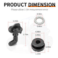 Hood Latch Toggles + Grommets Washer Kit for Polaris RZR 570/800/S 800/4 800 (2010–2021)