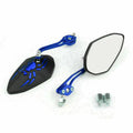 Universal 8mm 10mm Motorcycle Rear View Side Mirrors Bl T9