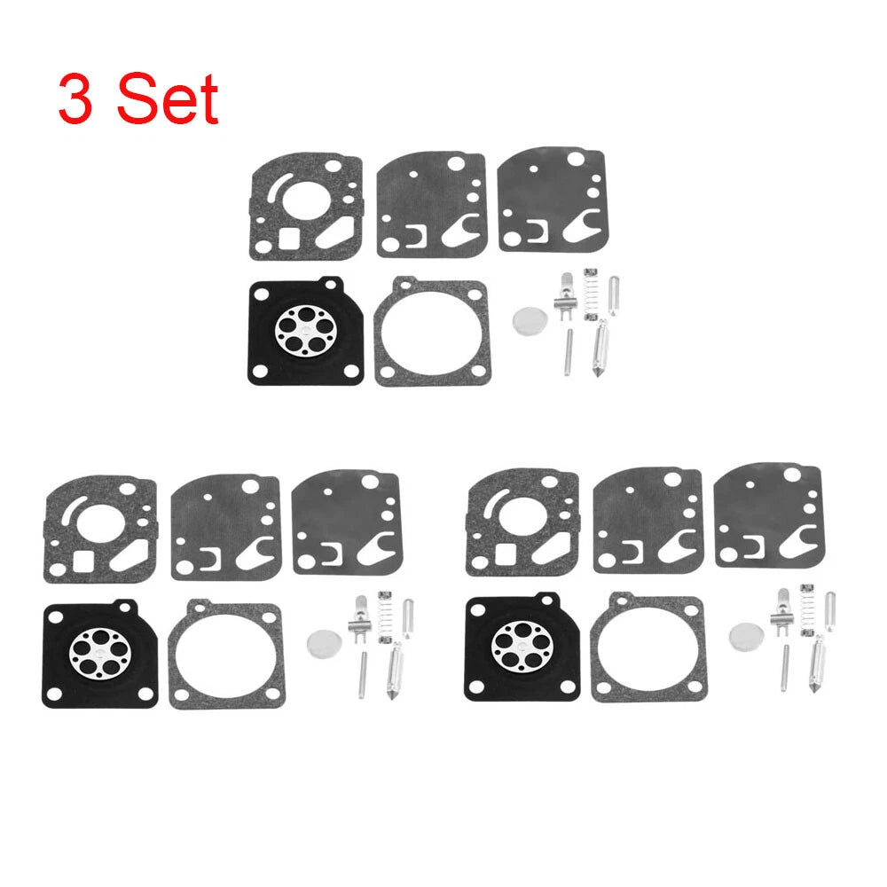 Set of 3 Carburetor Repair Kits for ZAMA RB-21 C1U ECHO GT 1100 2100 2103 PB1000