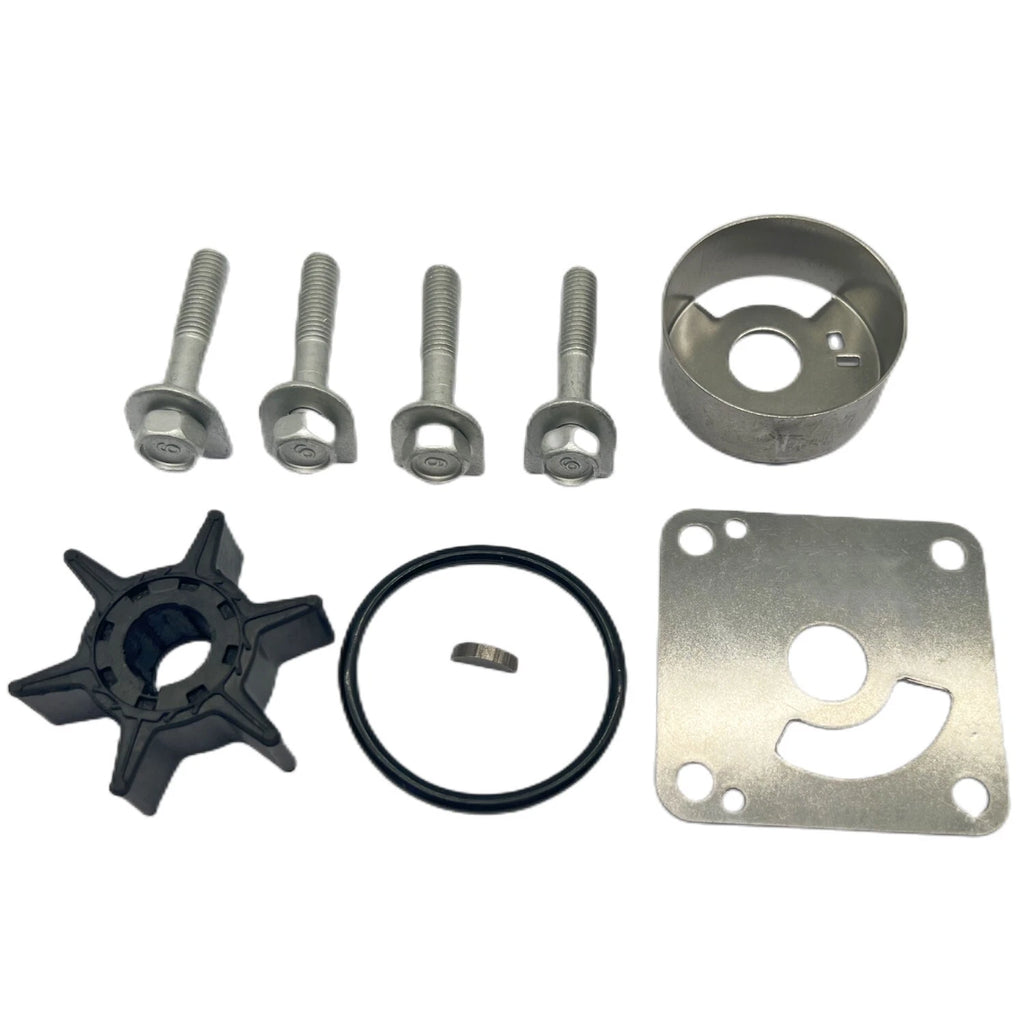 Water Pump Impeller Kit for Yamaha 2-Stroke 20 25 HP Outboards (6L2-W0078, 20D, 25N)