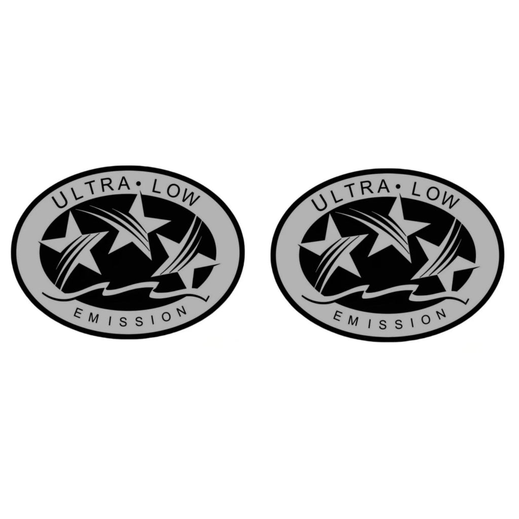 2X Ultra Low Emission Outboard Graphic Sticker Decal for California DOT