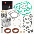 Engine Top End Rebuild Kit +0.5 Piston Valve Kit for Yamaha G21 G22 G27 G28