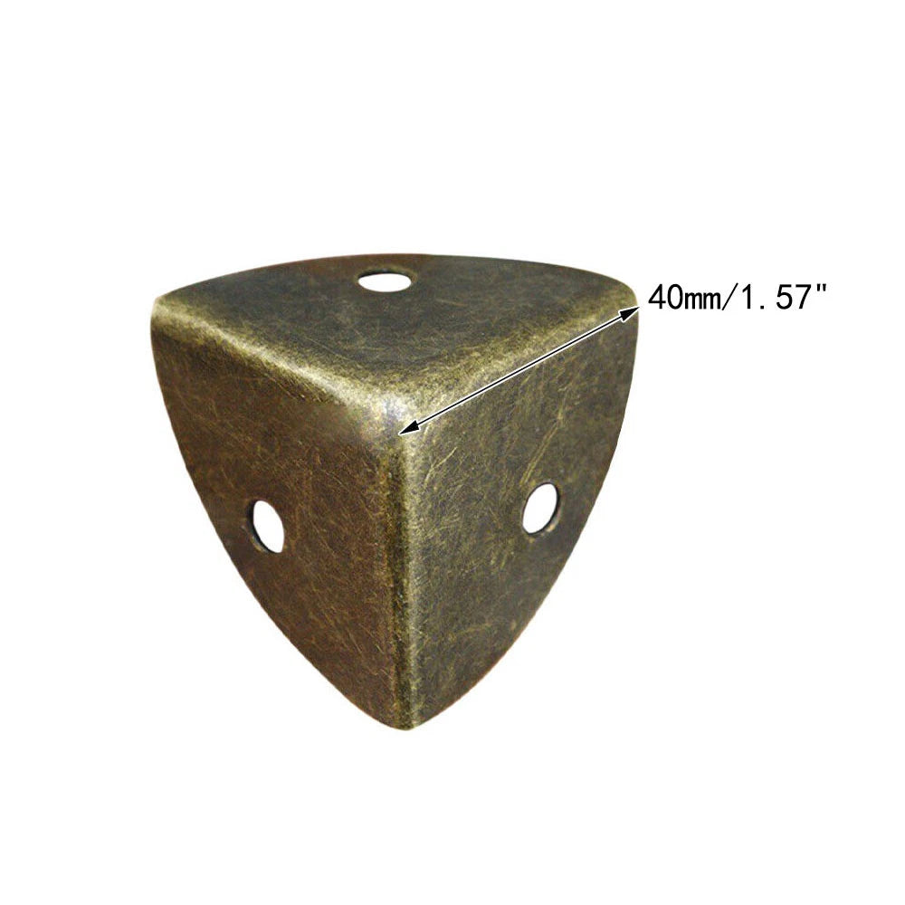 Set of 4 Antique Bronze Box Corner Protector Guards