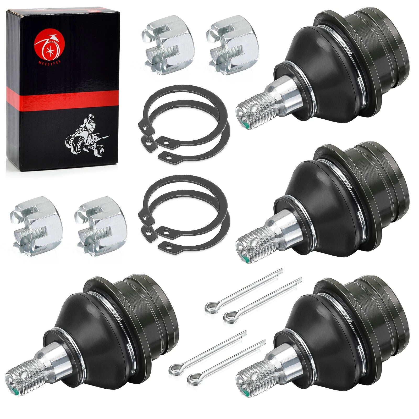 Set of 4 Ball Joints Kit for Suzuki KingQuad LTA450 LTA500 LTA700 LTA750 (2005–2023)