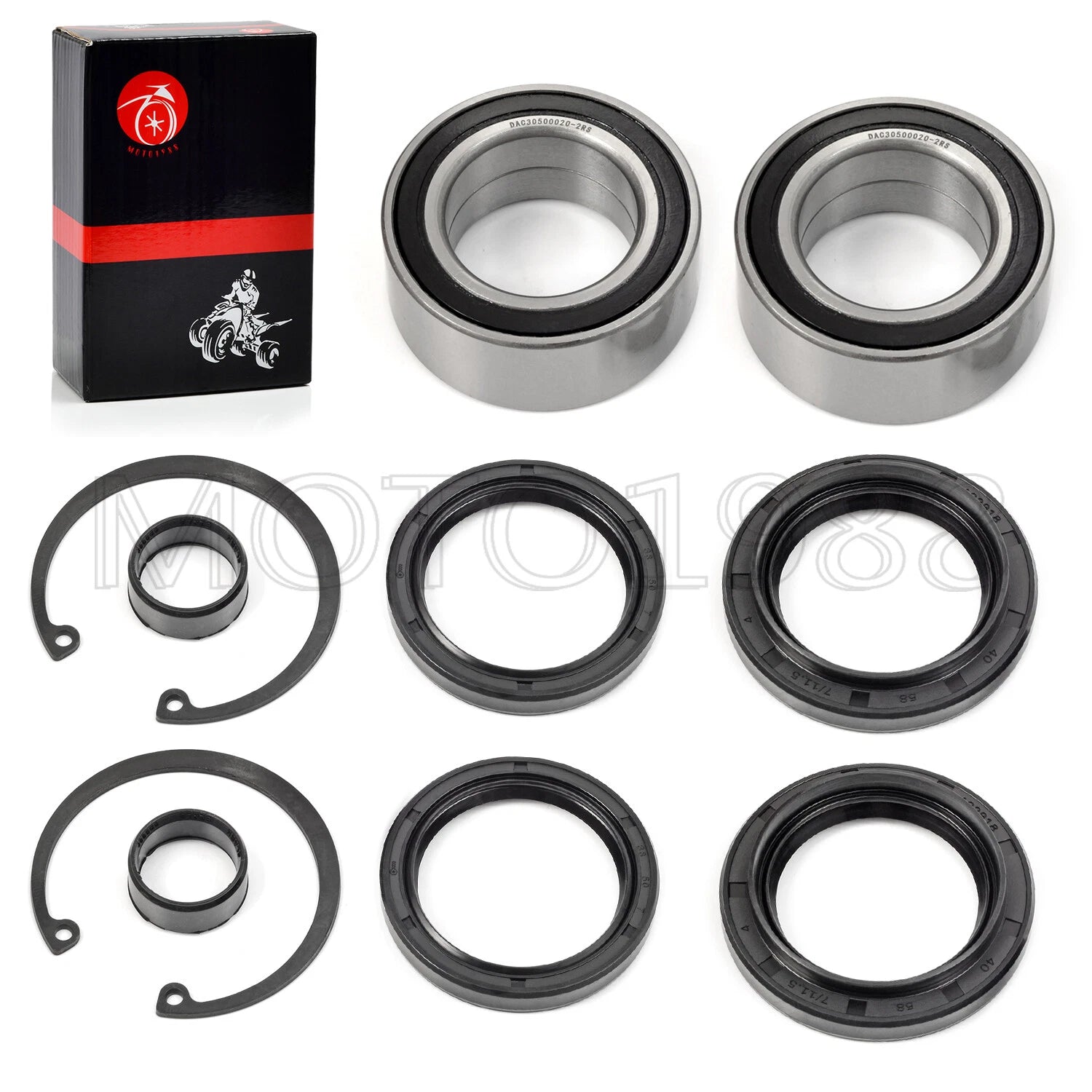Front Wheel Bearing Seal Kit for Honda Rancher 350 4x4 TRX350FE/350FM (2000–2006)