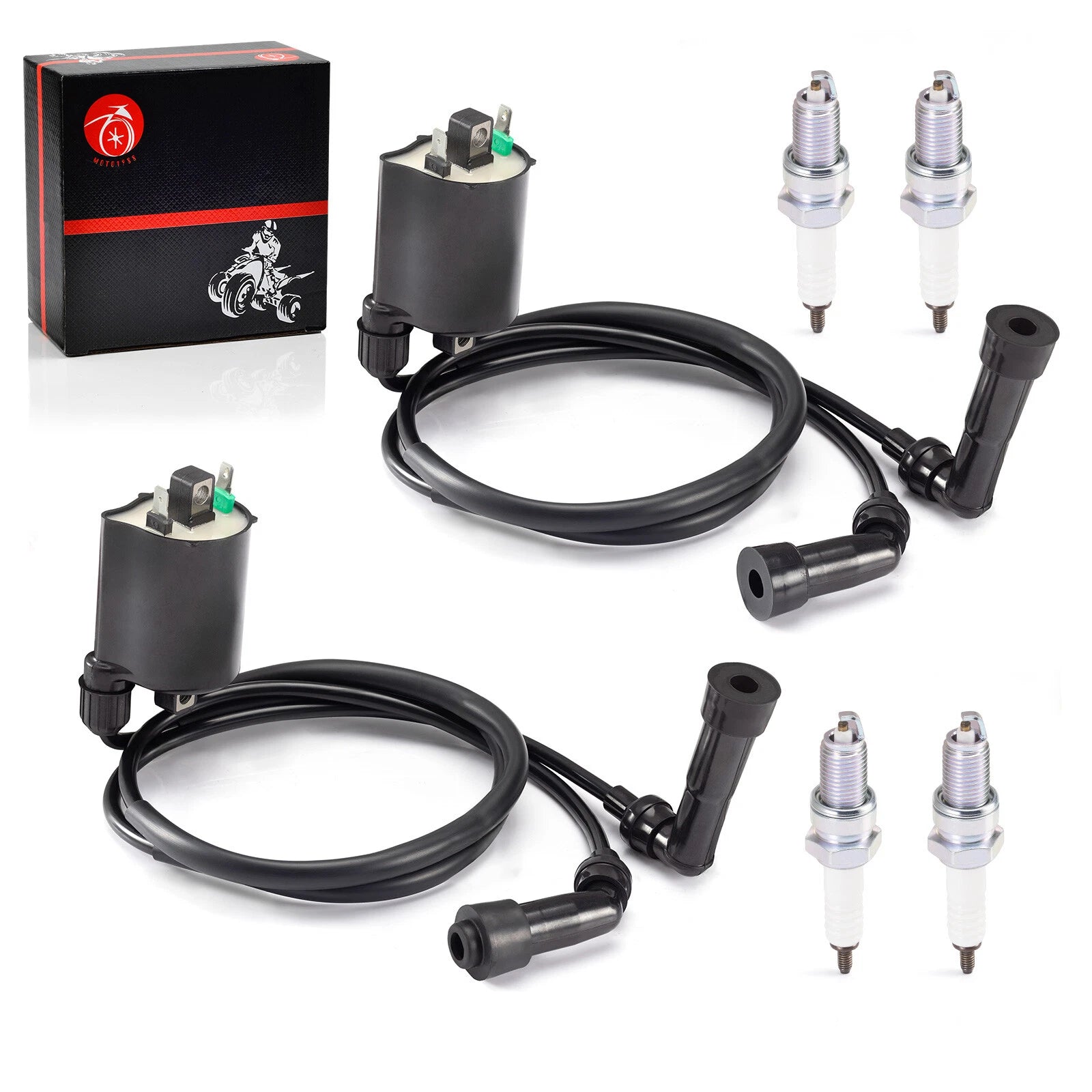 Ignition Coil + Spark Plug for Kawasaki Vulcan VN 1600 (2003–2008)