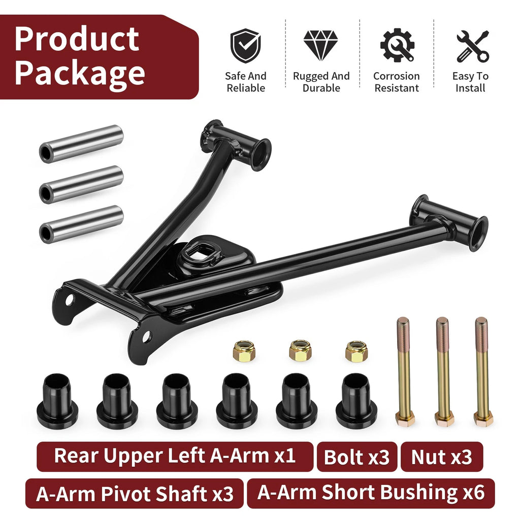 Rear Upper Left A-Arm & Bushing Kit for Polaris Sportsman 800 6x6 (2009–2014)