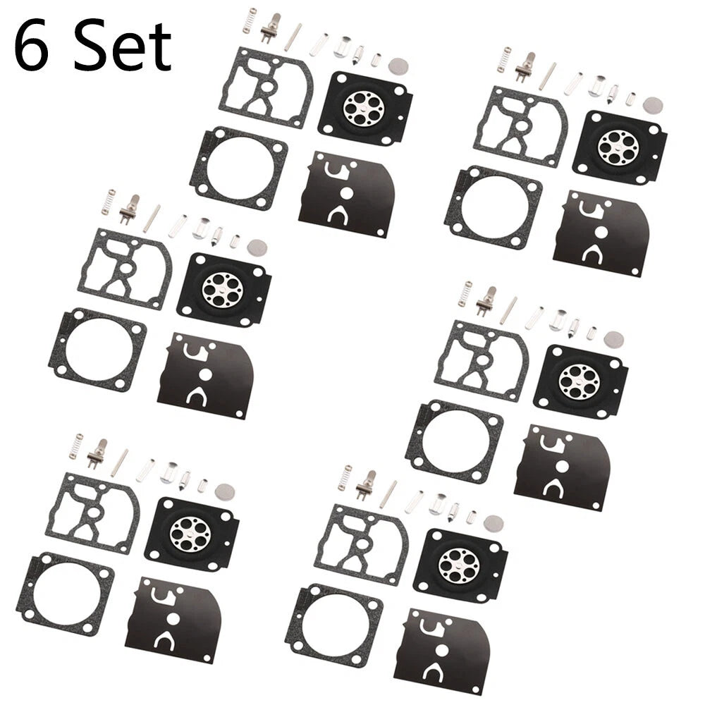 Set of 6 Carburetor Repair Kits for Stihl HS45 FS55 FS38 BG45 (RB-100)