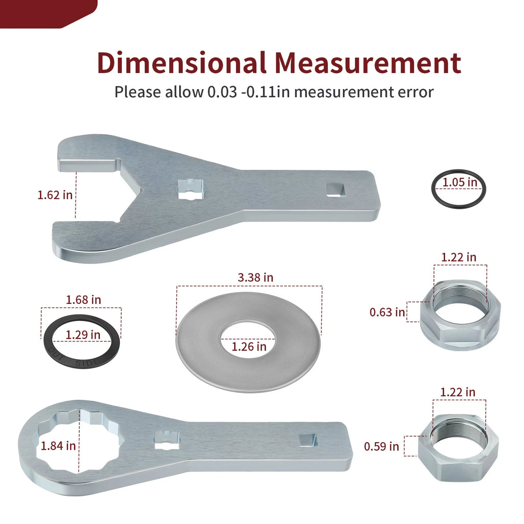 41mm Rear Axle Nut Wrench Tool & Washer Seal for Honda FourTrax (200–300)