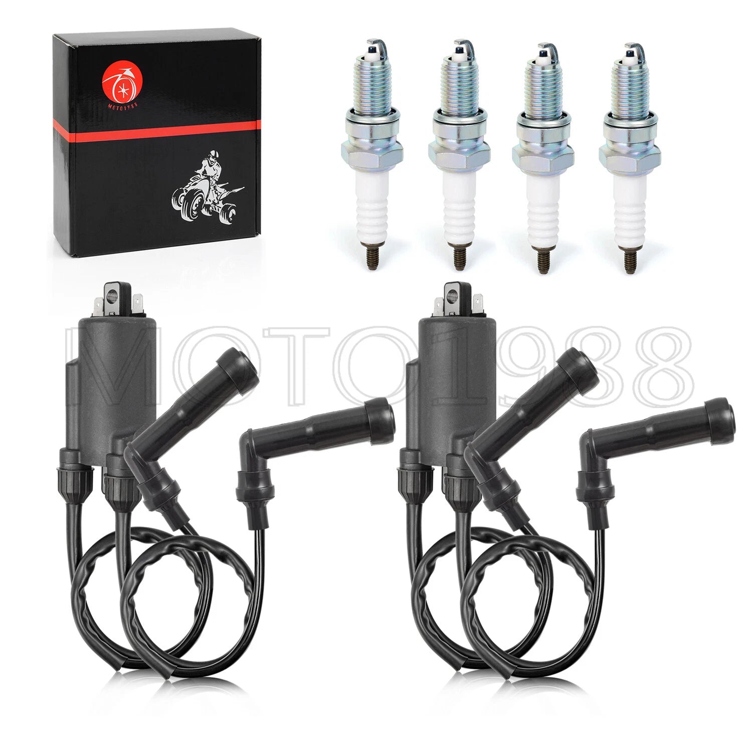 Ignition Coil & Spark Plug Kit for Honda Nighthawk 750 CB750SC (1982–1983)