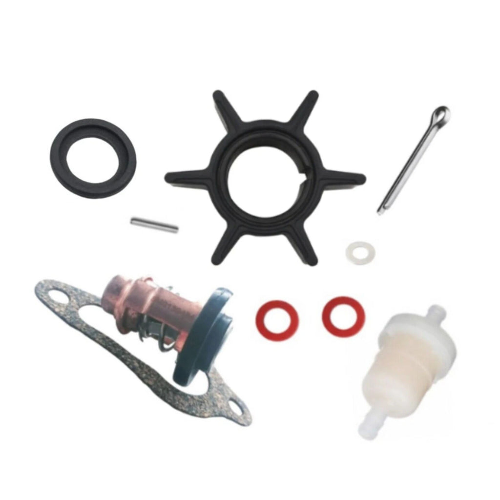 Maintenance Kit with Impeller, Thermostat, Filter for Mercury 8 9.9 HP (1990–2023)