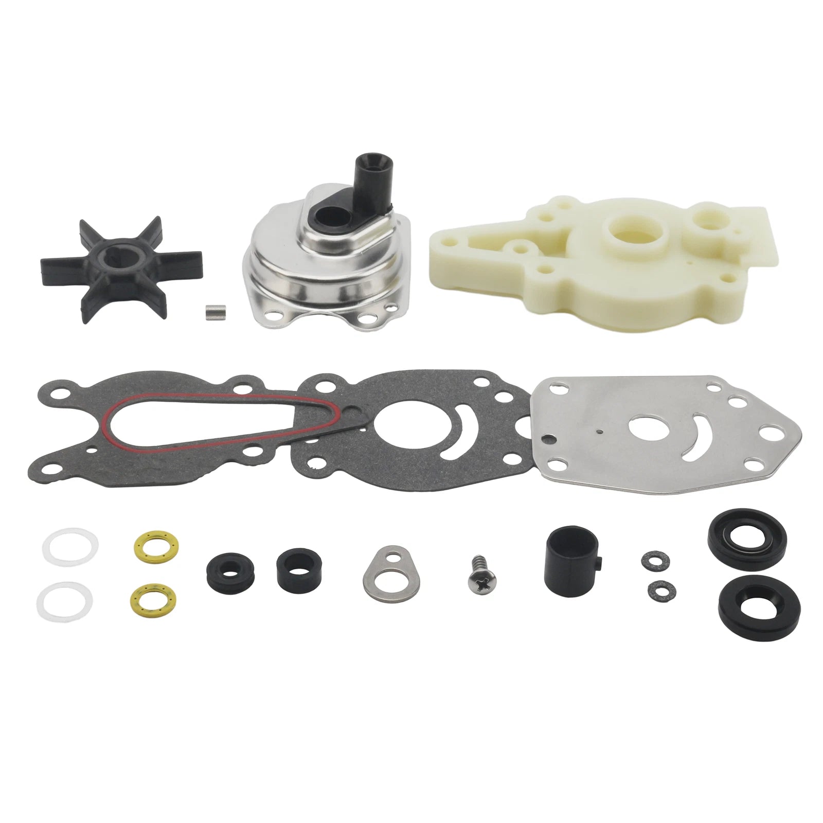Water Pump Impeller Kit for Mercury Mariner 6 8 9.9 15 HP (2 & 4 Stroke) 46-42089A5