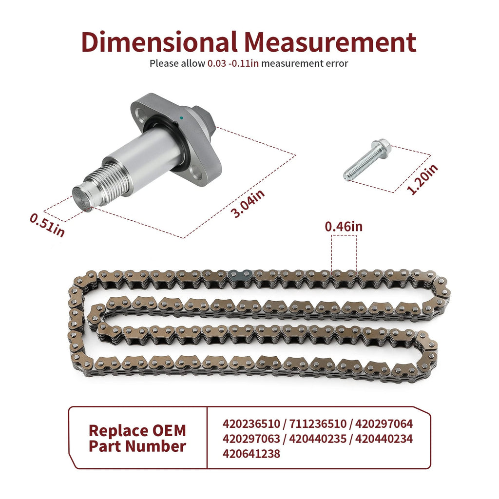 Timing Tensioner Cam Chain for Can-Am Outlander 450 Max 450 (2015–2024)
