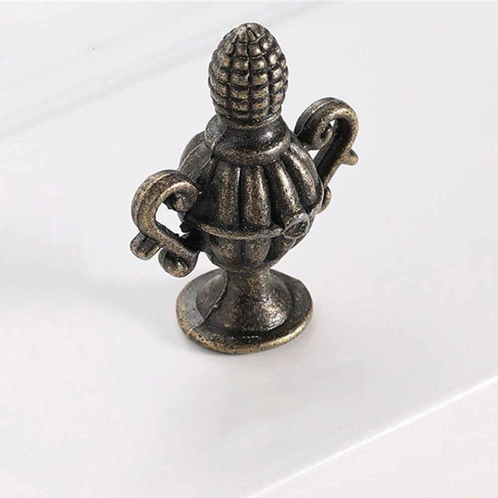 Set of 4 Antique Decorative Pull Handle Knobs for Drawer Cabinet (N/A)