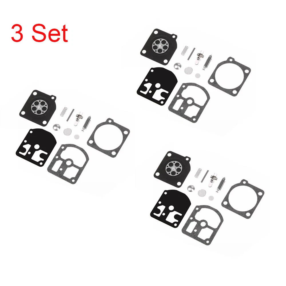 Set of 3 Carburetor Gasket Kits for Stihl 009 010 011 012 011AV (RB-11)