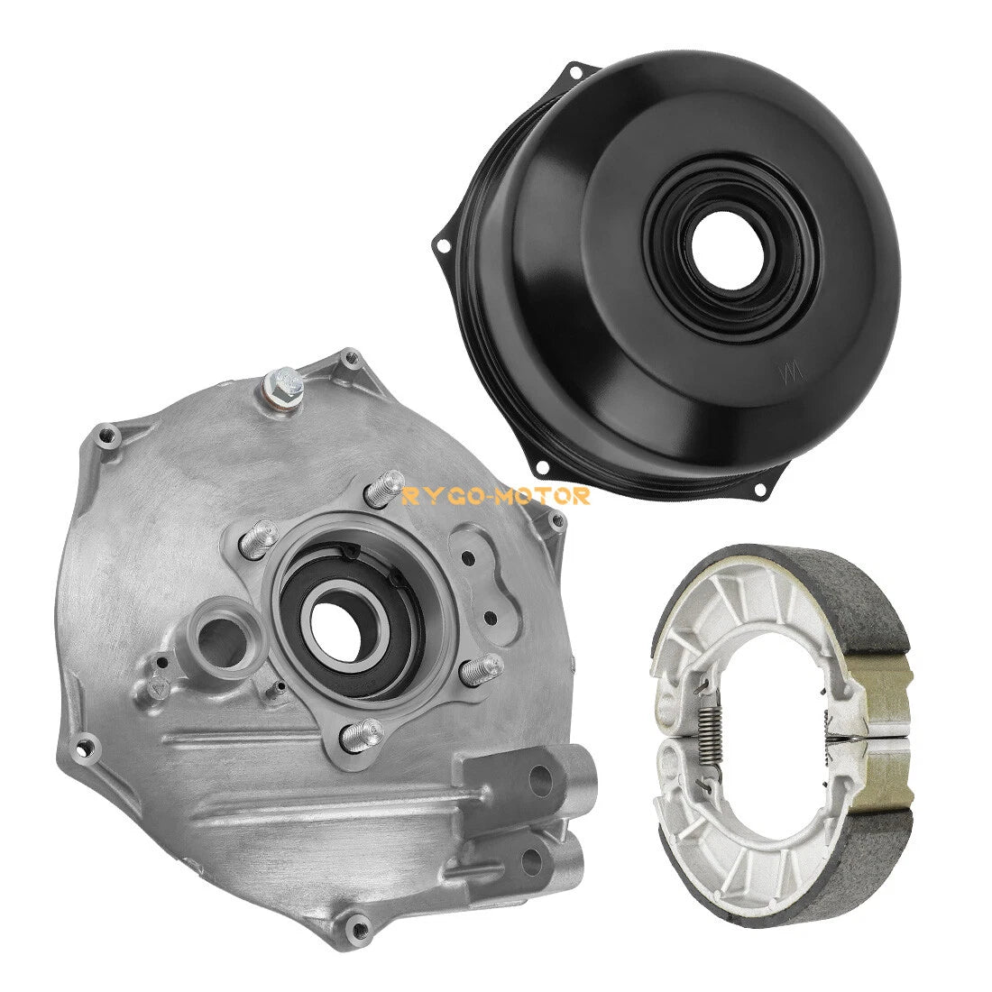 Rear Brake Drum Hub Plate Cover Shoes Bearing Seals for Honda Foreman 500 (2005–2023)