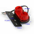 LED Rear Tail Light Brake Indicator for Motorcycle (12V, T9)
