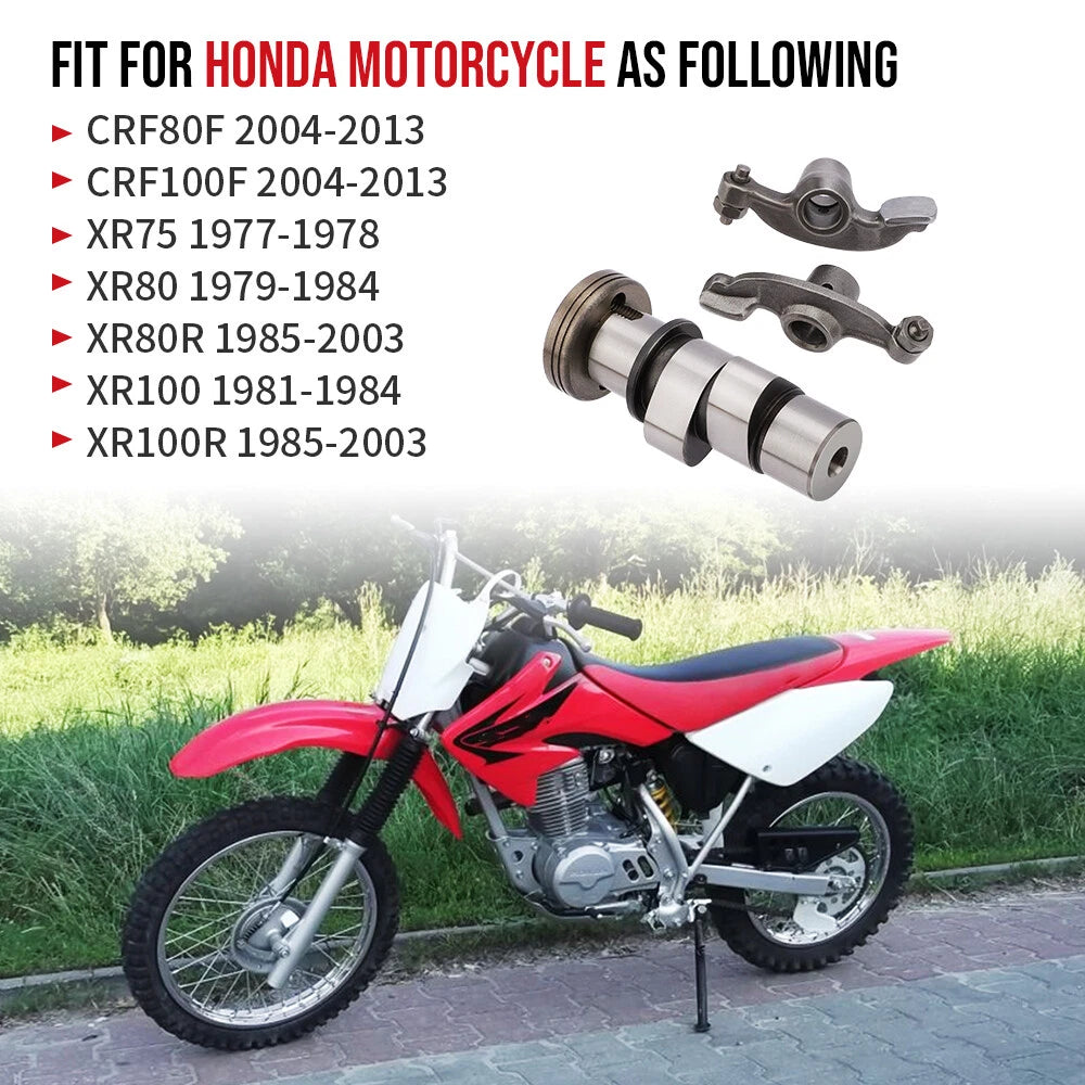 Camshaft Rocker Valve Arm for Honda CRF80F CRF100F XR75 XR80 XR80R (2004–2013)