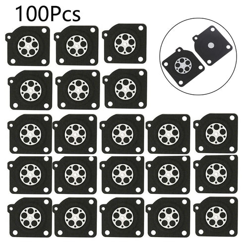 100Pcs Carburetor Metering Diaphragm for ZAMA C1U A015010 (Garden Repair)