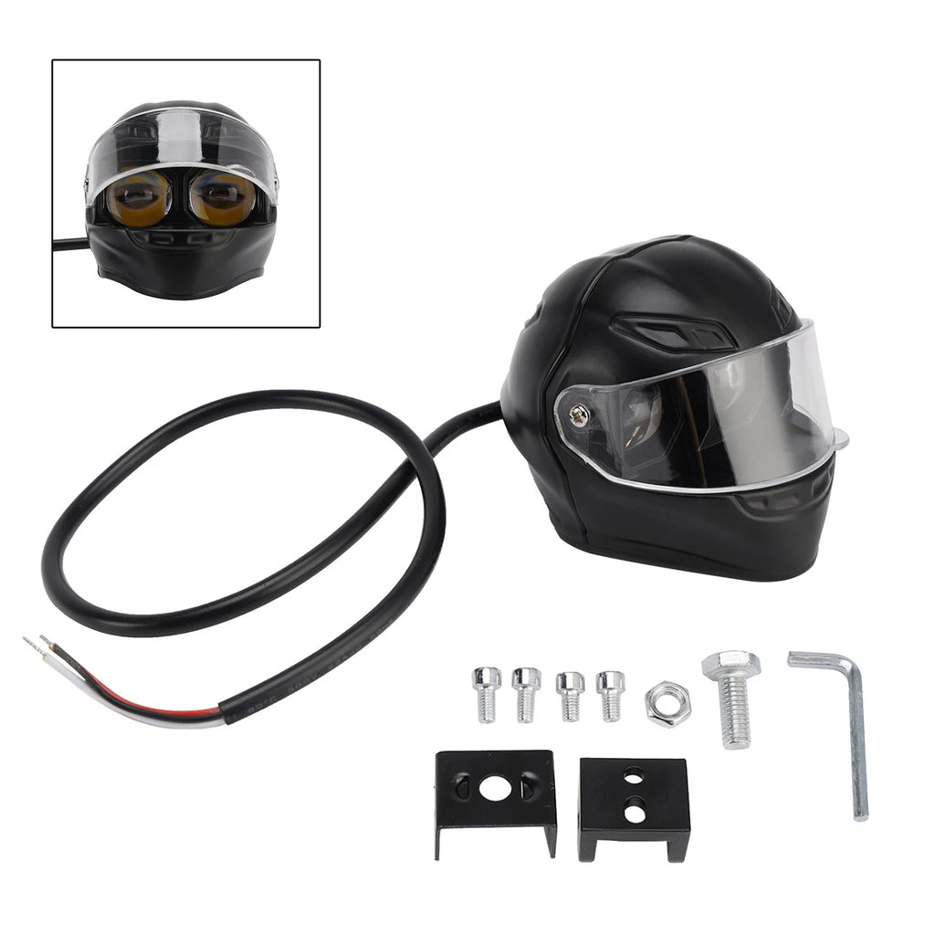 20W LED Worklight Spotlight for Motorcycles (Helmet-Mount)