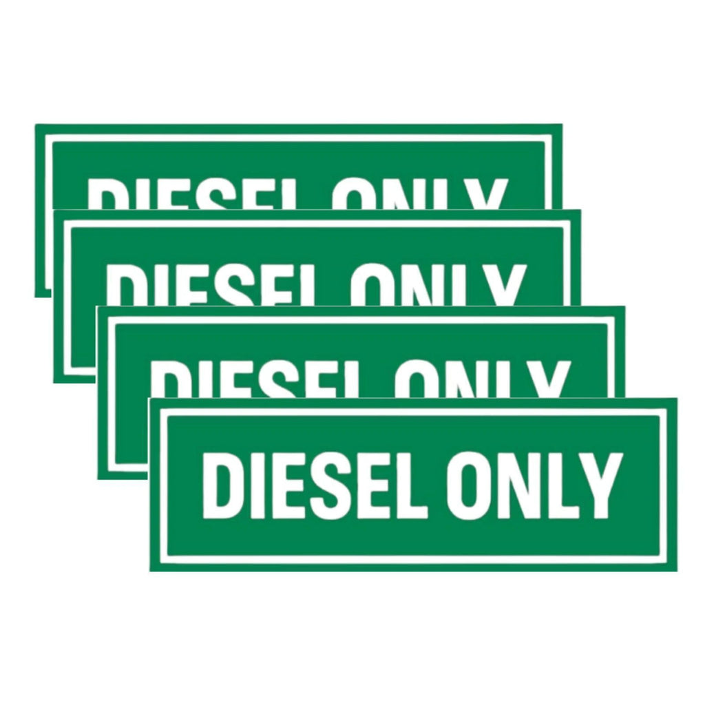 Diesel Only Vinyl Decal Sticker for Truck (Weatherproof)