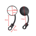 Folding Mirror Set for Enduro MX Cross Trail ATV Supermoto (2010–2023)
