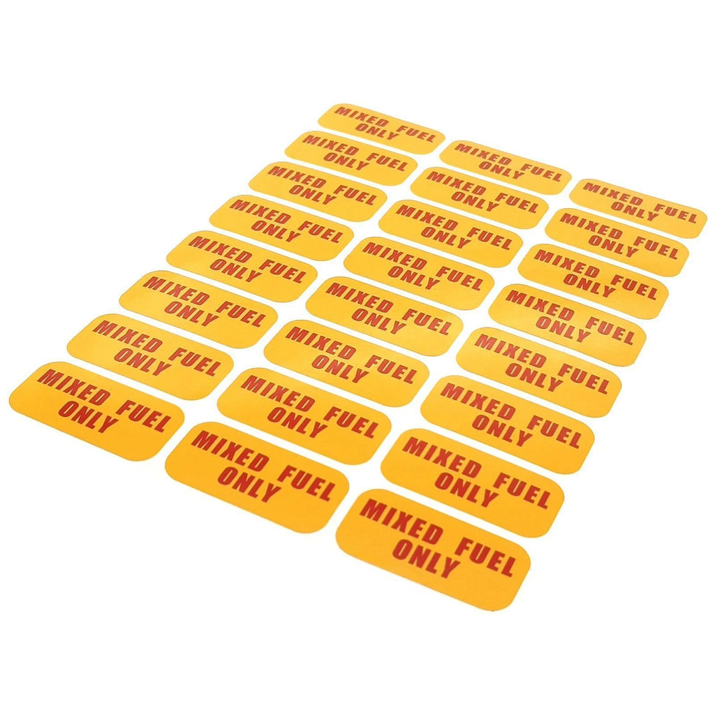 Mixed Fuel Only Sticker for Automotive Use - Weather Proof