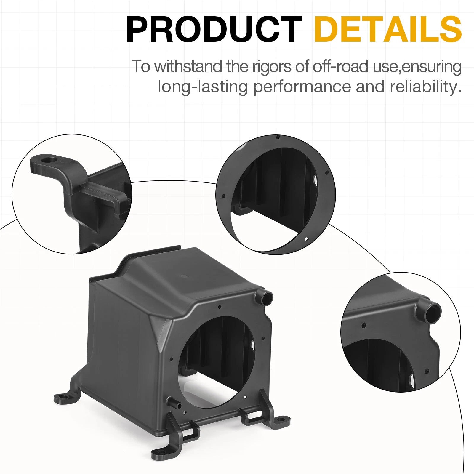 Air Filter Box Case Housing + Lid Cover Kit for Yamaha YFZ450 (2004–2023)