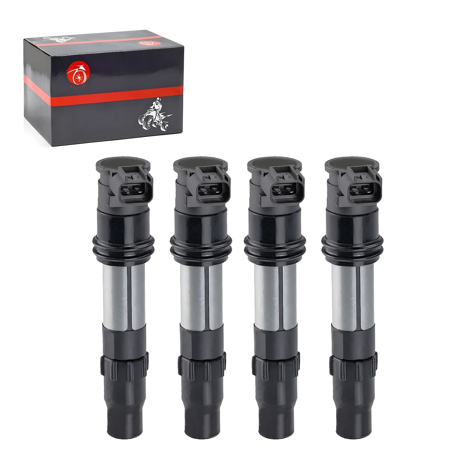 Set of 4 Ignition Coils for Suzuki GSX-R1000 (2009–2016), GSX-S1000, GSX-S750 (2015–2023)