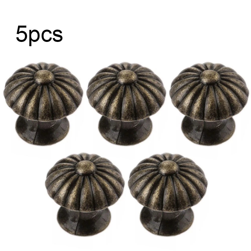 5Pcs Zinc Alloy Vintage Drawer Pull Knob for Cabinet, Jewelry Box