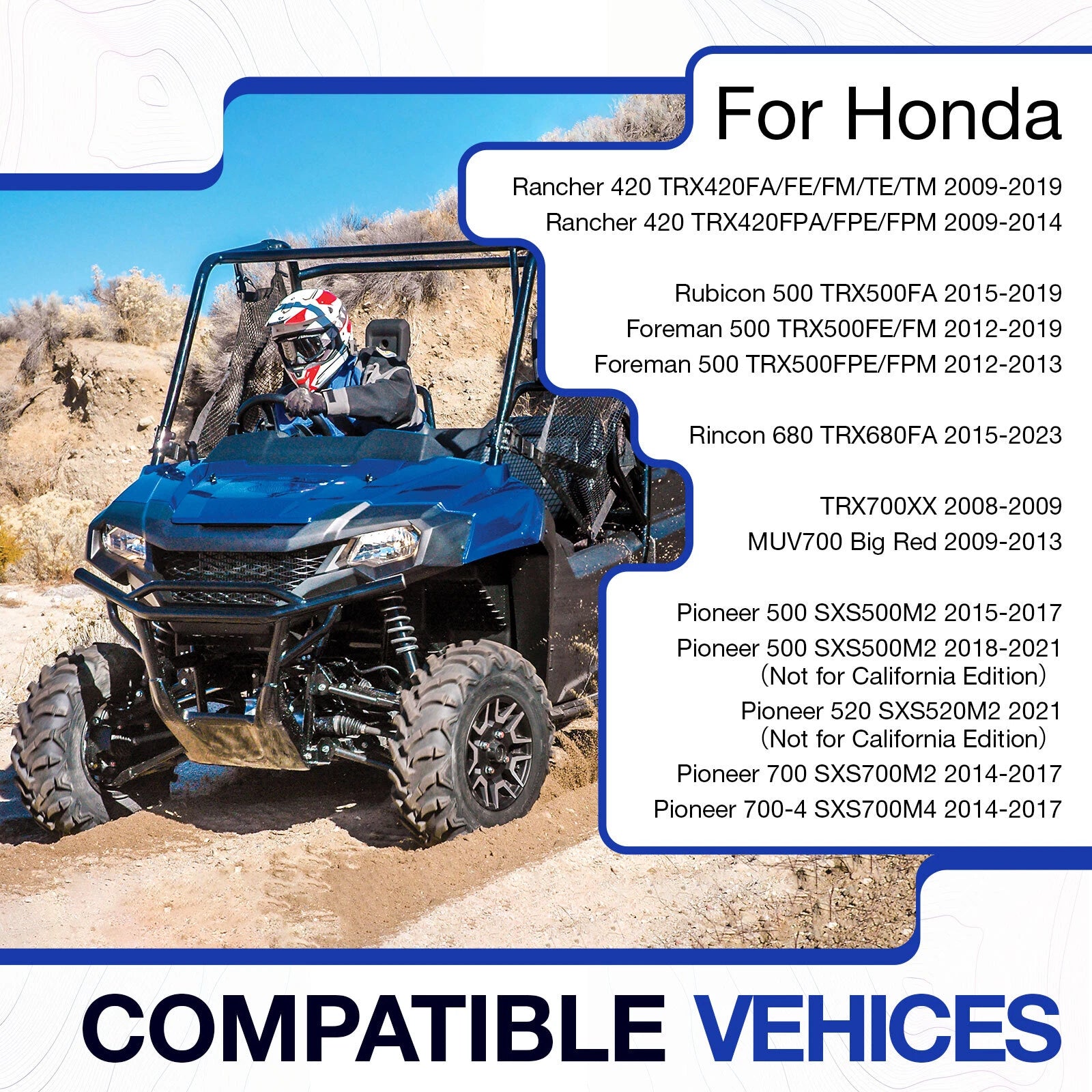 Throttle Position Sensor for Honda Rancher TRX420, Foreman, Pioneer, Rubicon 500 (2007–2023)