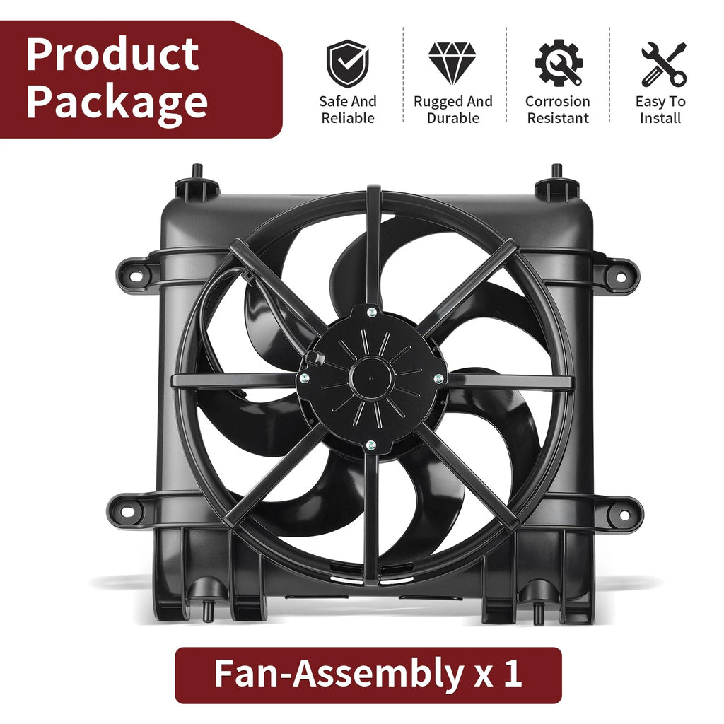 Radiator Fan Assembly for Polaris Ranger 570 900 1000 Crew XP (2015–2023)
