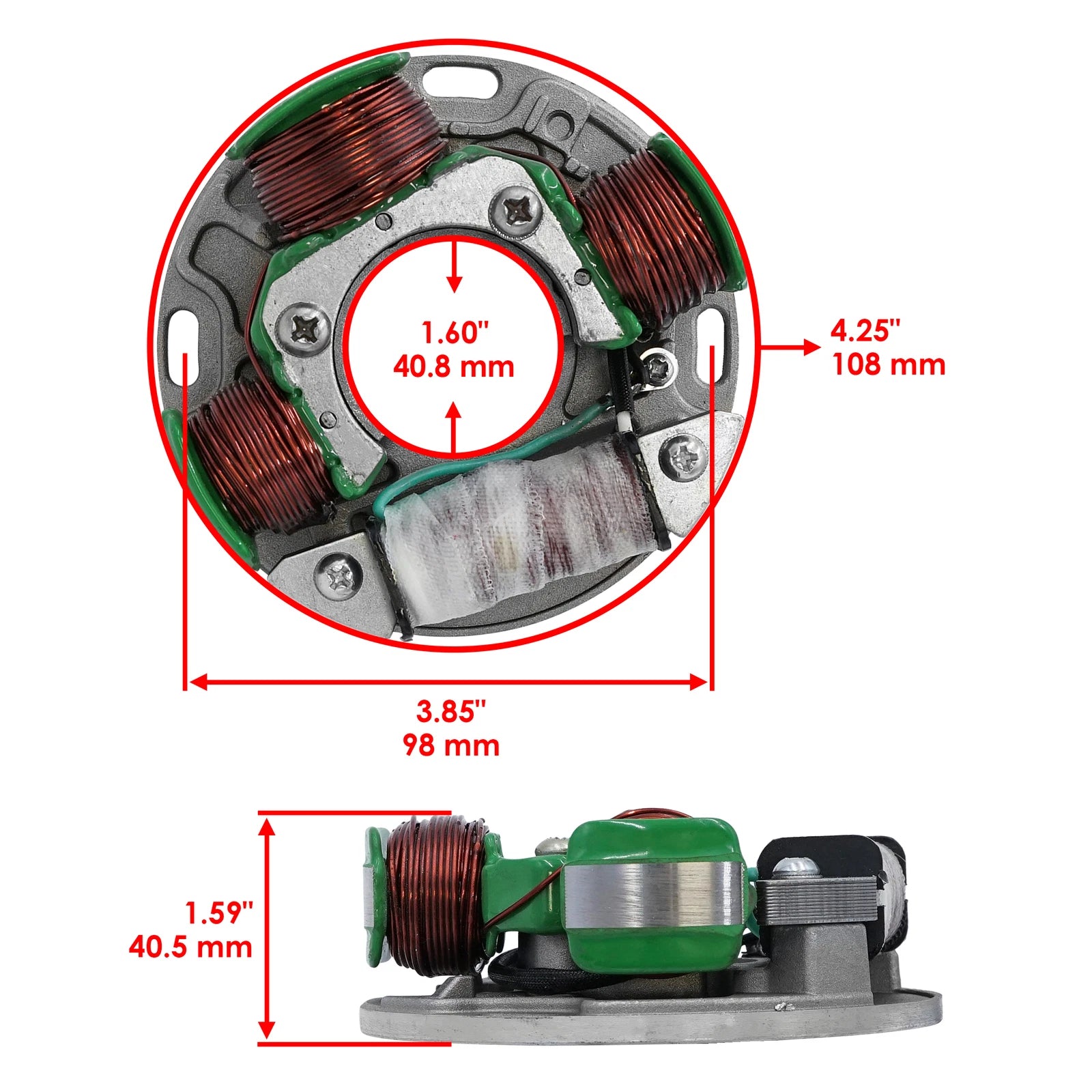 Stator for Seadoo SP 580 587 (1992–1994) 4-Wires Magneto