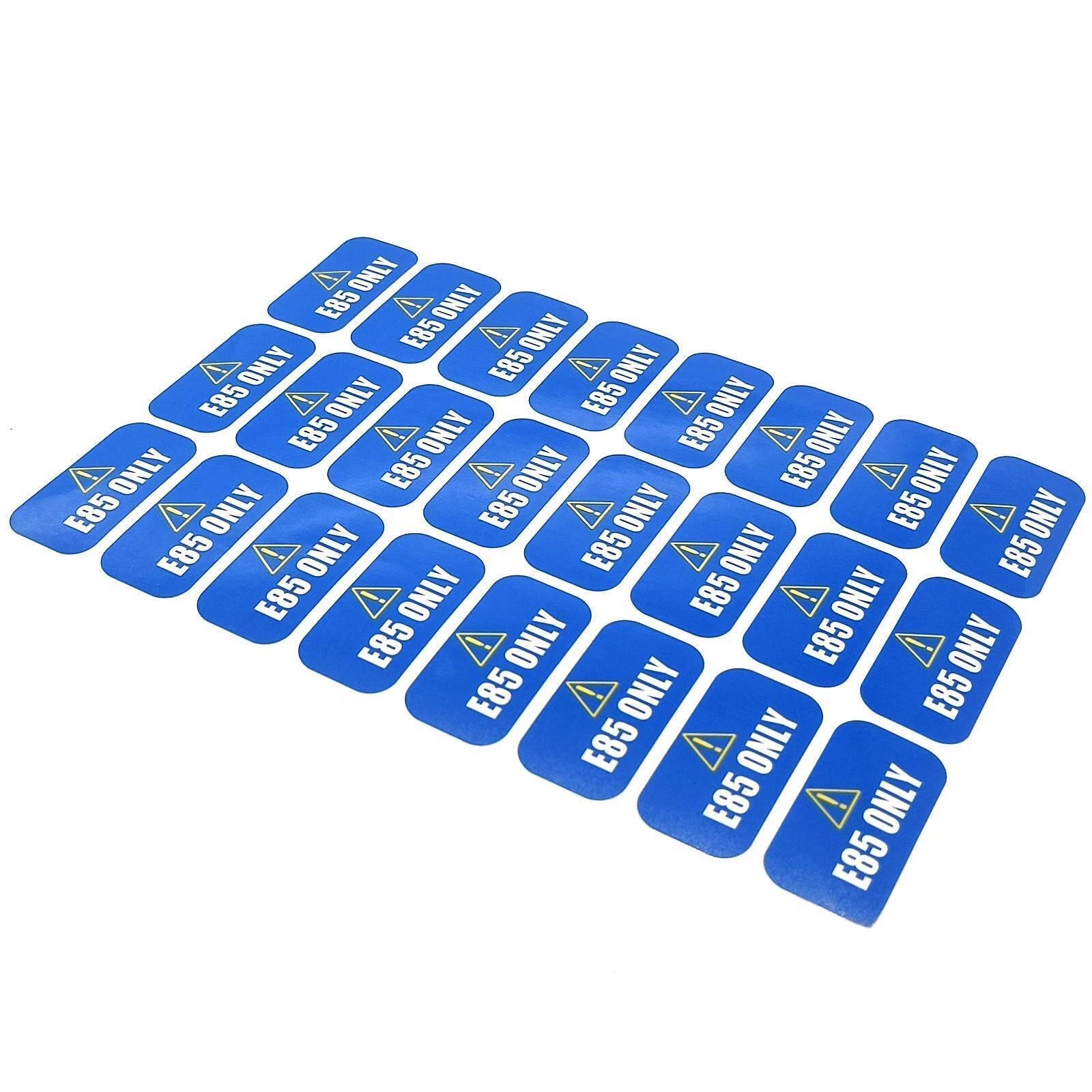 E85 Sticker for Gas Cap on Fleet Vehicles (Weather Resistant)