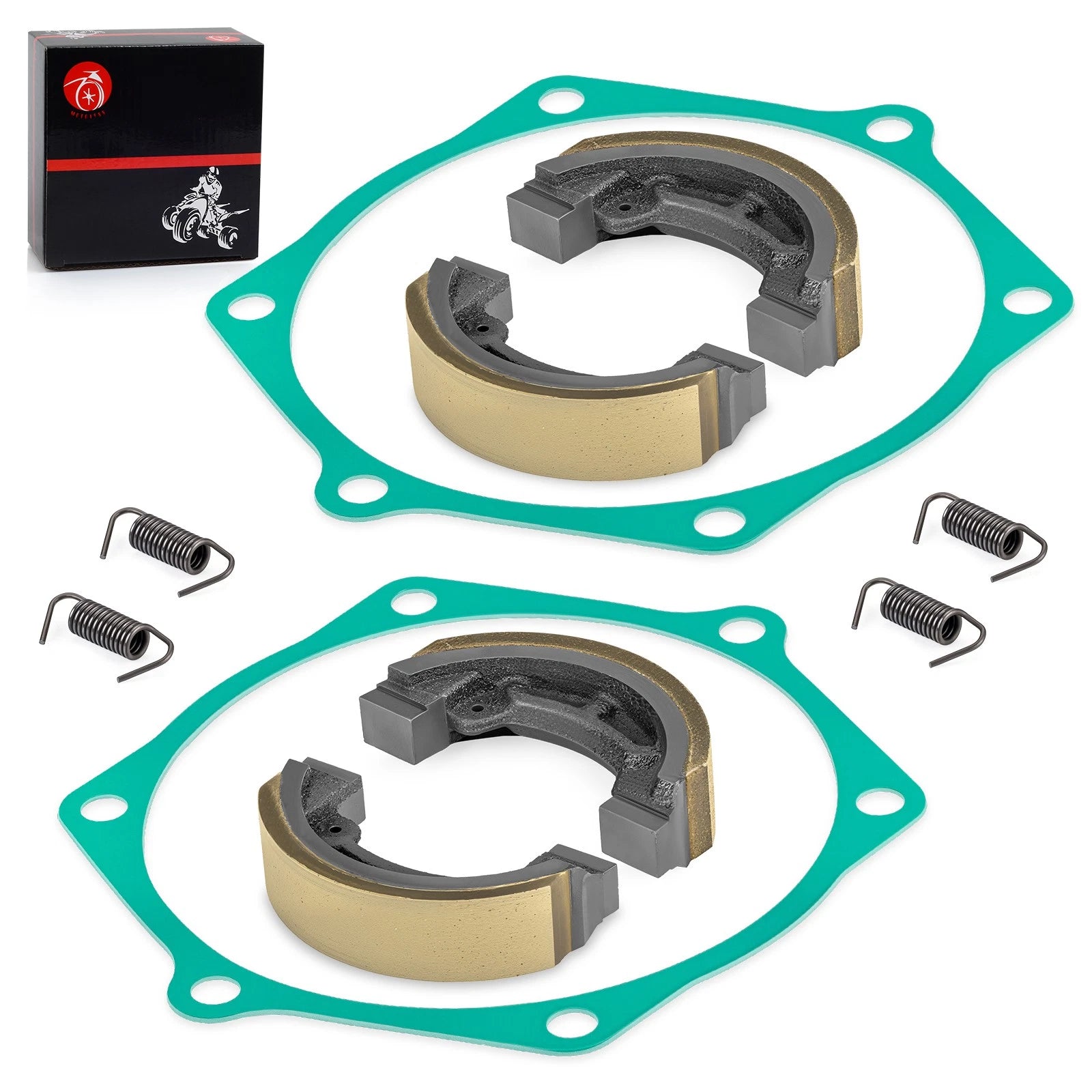 4X Brake Shoes Springs Gasket Kit for John Deere 650 670 (CH15066 CH20140)