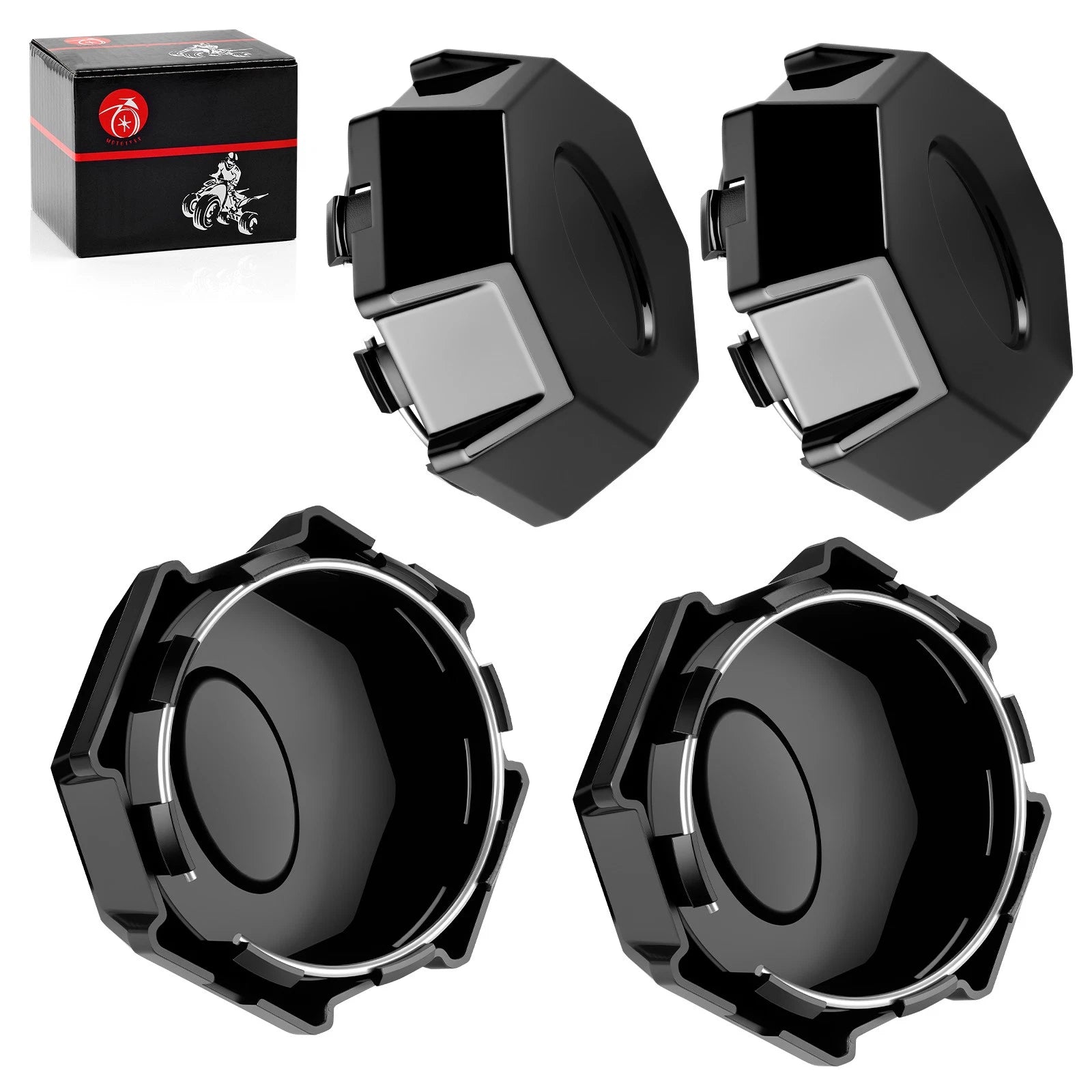 Set of 4 Wheel Rim Caps for Polaris Ranger Crew 900 (2014–2015) Ranger Crew XP 900 (2019)