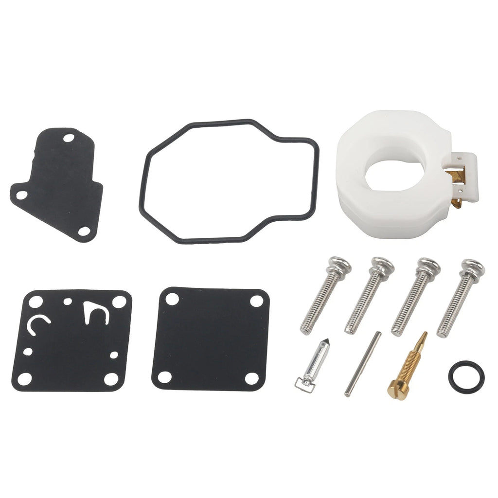 Carburetor Repair Kit 6E3-W0093-00 6E0-W0093 for Yamaha 2-Stroke 4HP 5HP (1990–1999)