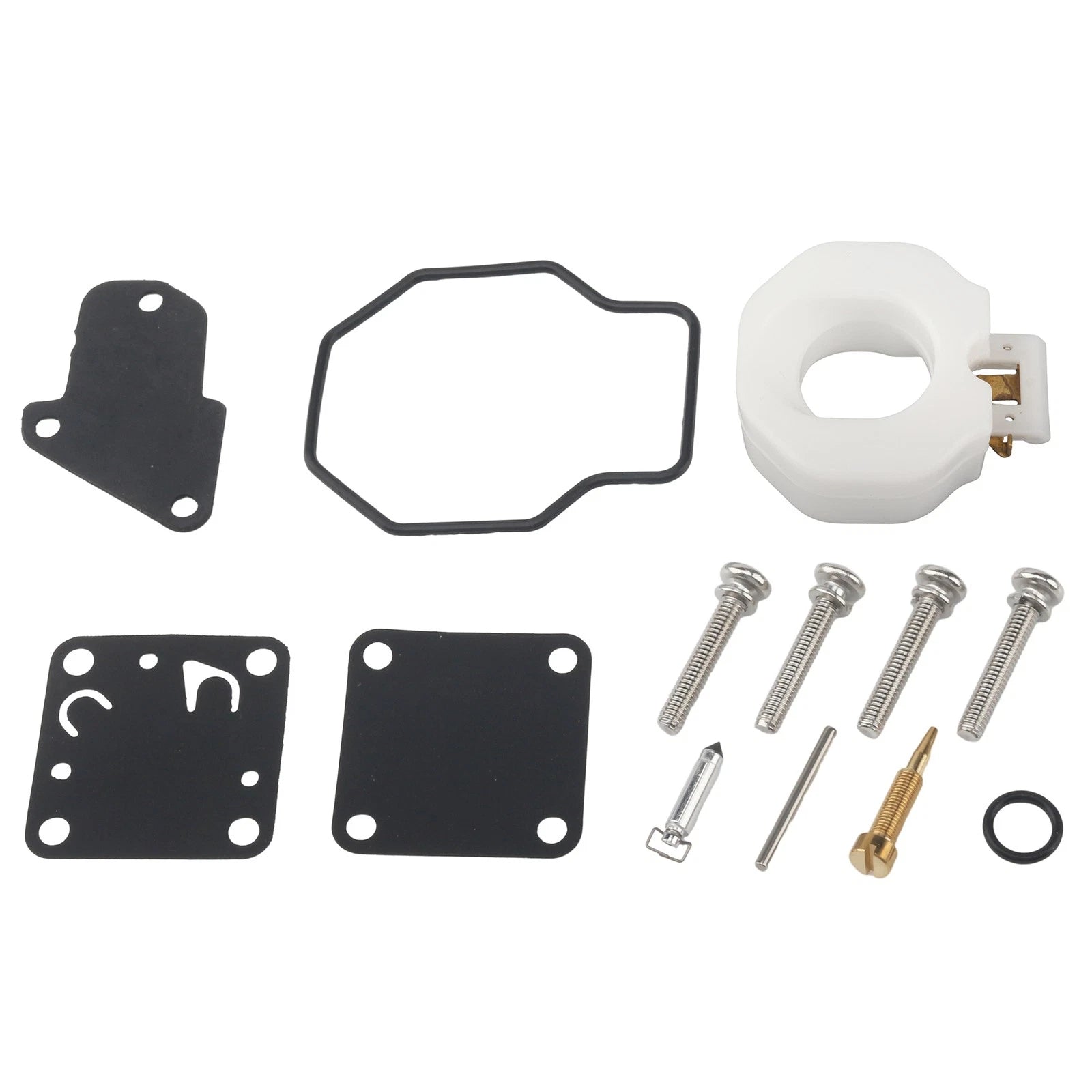 Carburetor Repair Kit 6E3-W0093-00 6E0-W0093 for Yamaha 2-Stroke 4HP 5HP (1990–1999)