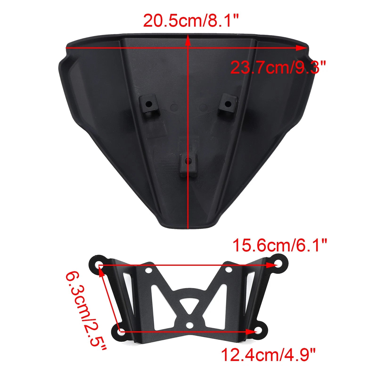 Windshield for Yamaha MT-09 (2021–2023) Black