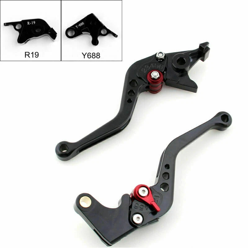 Short Brake Clutch Levers for Yamaha YZF 1000 R1 (2009–2014) Black T9